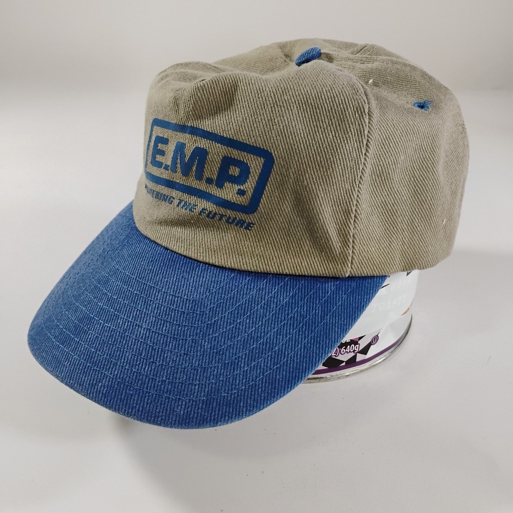 Nissun Cap "E.M.P. Powering the Future" Khakis/Blue Snapback Baseball Hat
